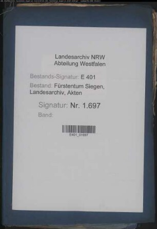 Angelegenheiten der Junker von Wilnsdorf, genannt Kolb, und der Eingesessenen der Gemeinden Wilnsdorf und Wilgersdorf