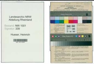Entnazifizierung Heinrich Hueser, geb. 26.08.1897 (Landwirt)