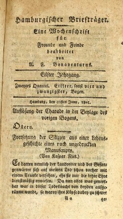 Eilfter, sonst vier und zwanzigster, Bogen