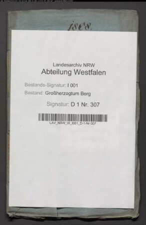 Die pachtlos werdenden Domänengründe der Rentei Cappenberg