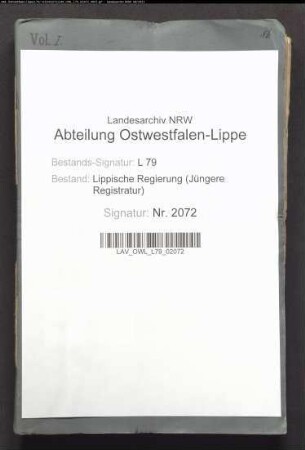 Gerichtsdiener beim Amtsgericht Detmold, Band 1