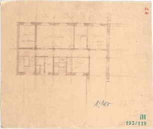 Fischer, Theodor; Würzburg, Münsterplatz; Sparkasse - Grundriss