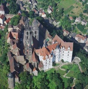 Meißen. Burgberg mit Dom (beg. 1259/1260) und Albrechtsburg (1471-1500, A. v. Westfalen)