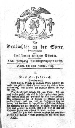 25. Stueck, 23. Juni 1823
