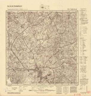 1796 (alte Nr.: 481) Angerburg, Topographische Karte 1:25000 (4cm - Karte)