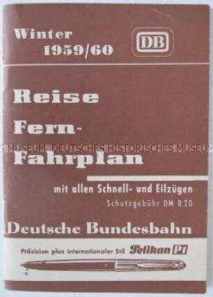 Illegale Ausgabe der theoretischen Zeitschrift der KPD "Wissen und Tat", getarnt als Fahrplan der Bundesbahn