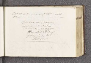 J[ohann] F[riedrich] Barnstedt. – Incipit: Fortior est, qui se, quam qui fortissima vincit moenia. – Göttingen, 01.05.1774