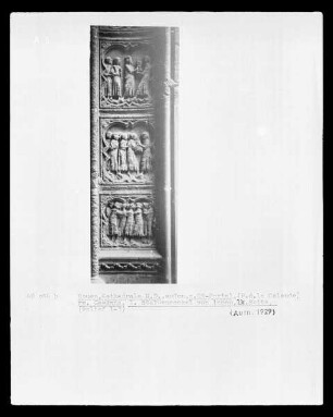 Südliches Querhausportal / Portail de la Calende — Gewändereliefs: Szenen aus dem Leben alttestamentarischer Personen (Hiob, Joseph, Judith etc.)