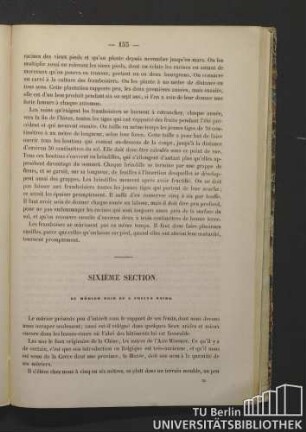 Sixième Section. Du mûrier noir ou a fruits noirs.