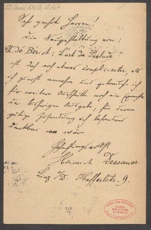 Brief an B. Schott's Söhne : 18.11.1902