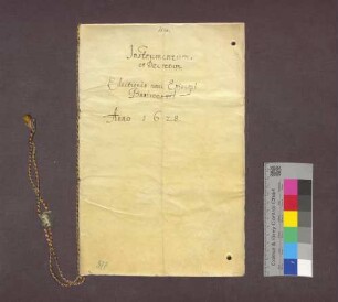 Protokoll über die Wahl des Johann Heinrich von Ostein zum Bischof von Basel.