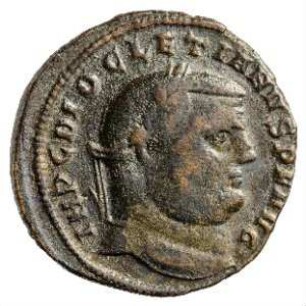 Münze, Follis, 304 - 305 n. Chr.