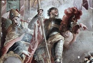 Sapientia divina, Fides, Sankt Georg, Sankt Emmeram und Sankt Wolfgang