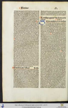 Titulus quintus de sexta etate mundi