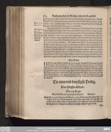 Die neun und dreyssigste Predig.