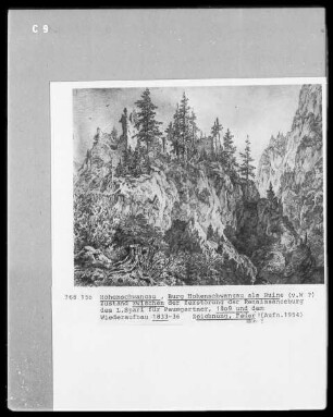 Burg Hohenschwangau als Ruine