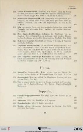 Teppiche (Nr. 531-534)