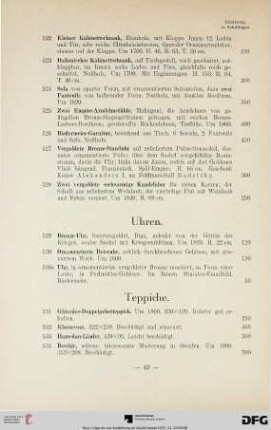 Teppiche (Nr. 531-534)