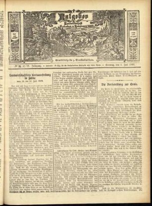 Ausgabe vom Sonntag, den 04. Juli 1909.