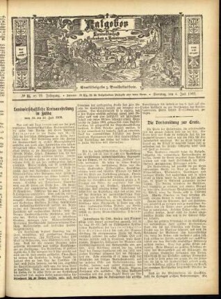 Ausgabe vom Sonntag, den 04. Juli 1909.