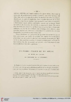 Un ivoire italien du XVe siècle au Musée du Louvre: le Triomphe de la Renommée