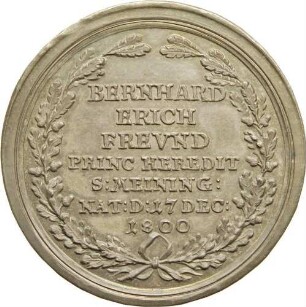 Prinz Bernhard Erich Freund - Geburt