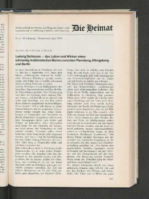 Nr. 6. 80. Jahrgang. Neumünster, Juni 1973.