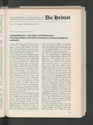 Nr. 6. 80. Jahrgang. Neumünster, Juni 1973.