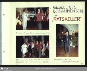 Geselliges Beisammensein nach dem Konzert im "Ratskeller"