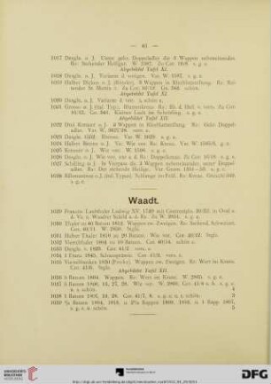 [Waadt, Wallis, Sitten] (Nr. 1029-1115)