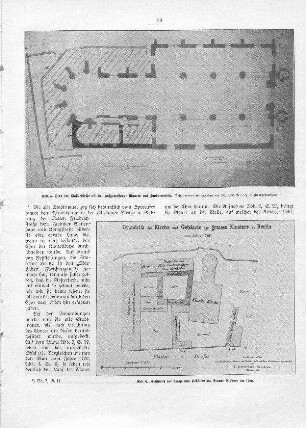 Abb. 4. Grundriß der Kirche und Gebäude des Grauen Klosters um 1700