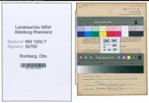 Entnazifizierung Otto Romberg , geb. 15.05.1895 (Installateur)