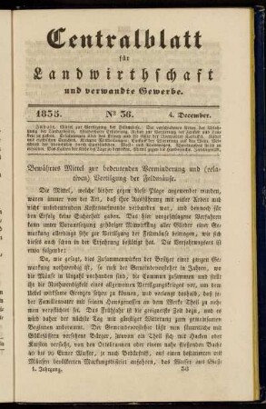 1835. No. 36. 4. December