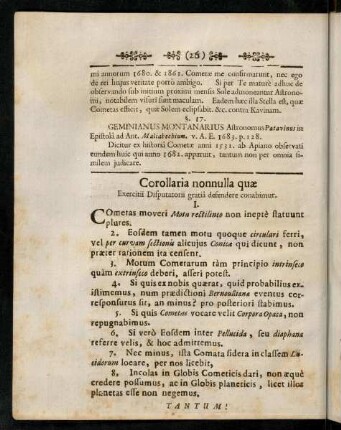 26-26, Corollaria