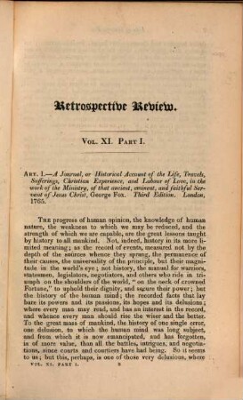 The retrospective review. 11, 11. 1825