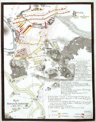 WHK 24 Deutscher Siebenjähriger Krieg 1756-1763: Plan der Schlacht bei Lobositz, 1. Oktober 1756