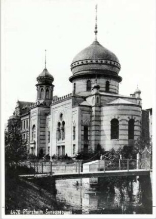 Pforzheim, PF; Synagoge, Außenansicht