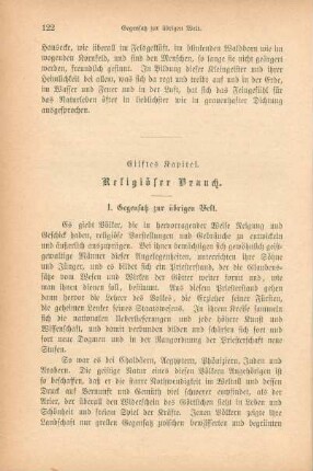 Eilftes Kapitel. Religiöser Brauch