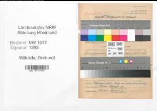 Entnazifizierung Gerhardt Willutzki , geb. 12.10.1905 (Polizist)