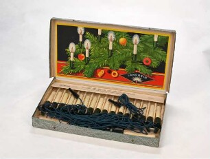 Lichterkette Kerzenlampen für Weihnachtsbaumbeleuchtung im Originalkarton der Firma Carl Langbein