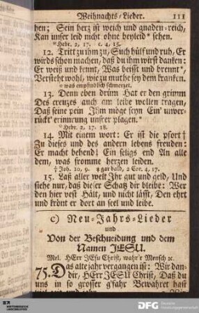 Neujahrs-Lieder.