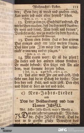 Neujahrs-Lieder.