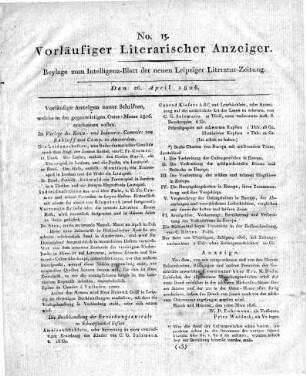 1806-04-26 : 15. Stück