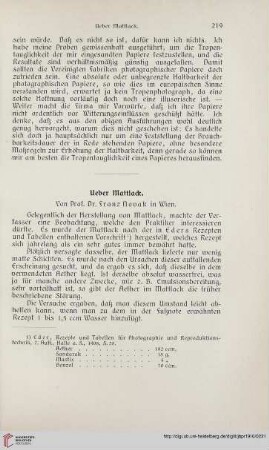 Ueber Mattlack