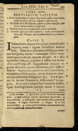 421-428, Liber XXIX. Breviarivm Capitvm