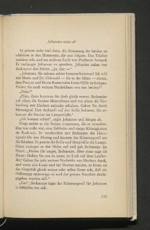Johannes steigt ab