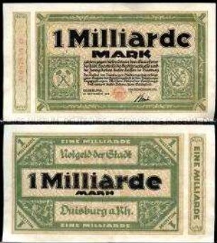 Duisburg 1 Milliarde Mark
