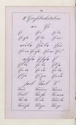 II. Großbuchstaben
