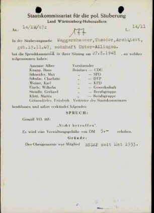 Waggershausen, Theodor