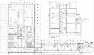 Stuttgart Hbf: Neubau Basagebäude - Schnitt Achse 8-9 (Haupteingang) Nebengeb.